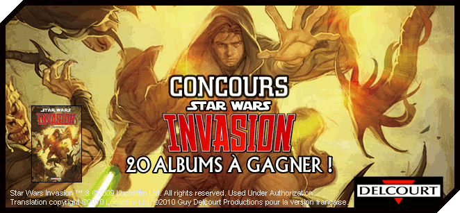 Concours Star Wars Invasion avec Delcourt