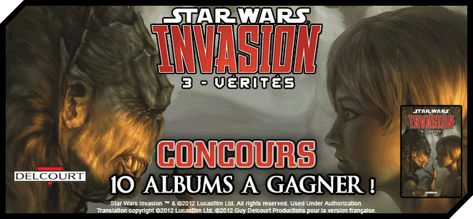 Concours <i>Star Wars - Invasion</I> avec Delcourt