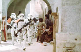 Les stormtroopers des sables et leurs fusils